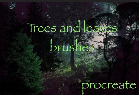 Download Trees and Leaves Brushes - Procreate - Leaves brushes Collection